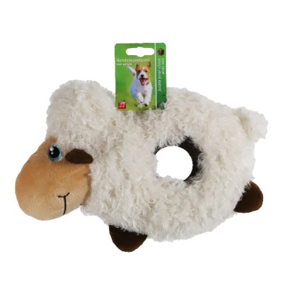 Hondenspeelgoed Pluche Donut Schaap - 31 cm