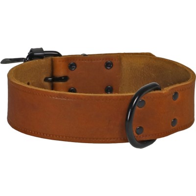 Boon Halsband Soft Leder - Cognac 30mm/40cm