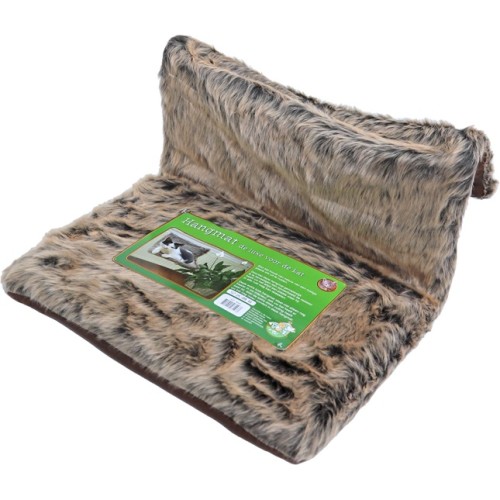 Hangmat Deluxe Langharig - Zilver/Bruin