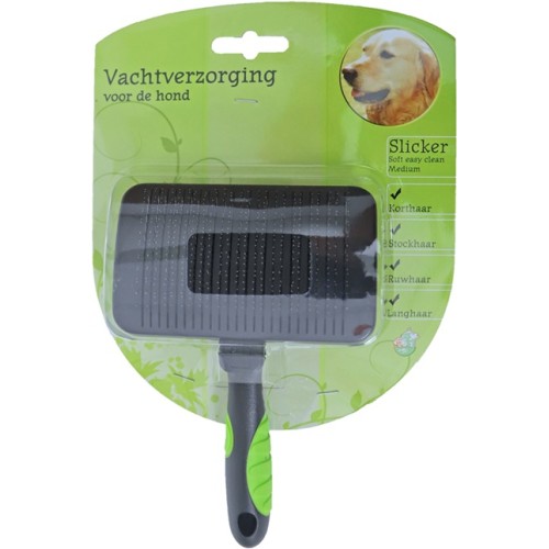 Hondenborstel Slicker Soft Easy Clean - 2 maten
