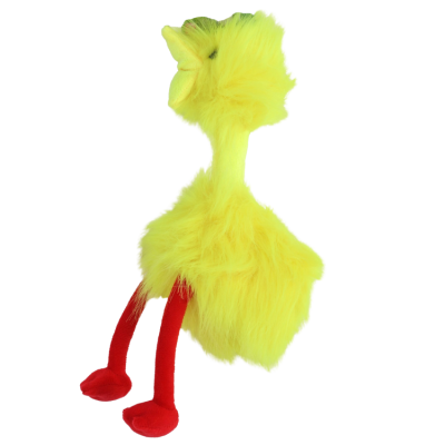 Hondenspeelgoed Fluffy Bird met Piep - Geel
