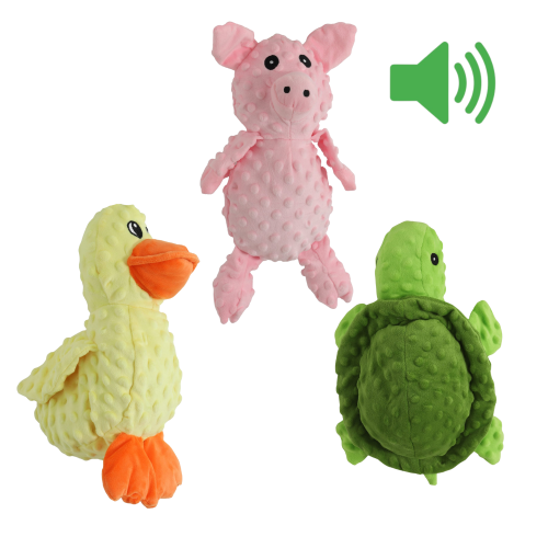 Hondenspeelgoed Soft Noppy - Schildpad 33cm