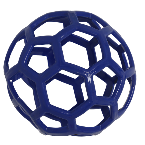 Hondenspeelgoed TPR Speelbal Hol - Blauw 14cm