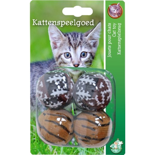 Kattenspeelgoed Pluche Rammelballen - Pastel
