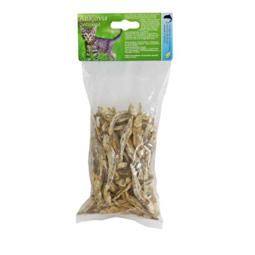 Kattensnack Gedroogde Ansjovis - 100gr