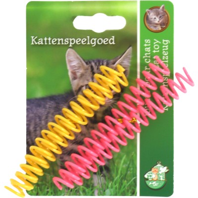 Kattenspeelgoed Springveer 4 st. - 10 cm