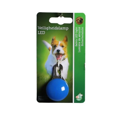 Veiligheidslampje LED met Metalen Clip - Blauw