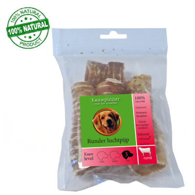 Hondensnack Natuurlijk Buffel Luchtpijp - 100gram