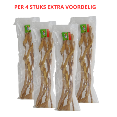 Hondensnack Natuurlijk Runderkophuid - 6 x 70 cm