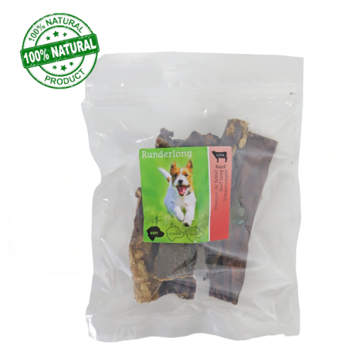 Hondensnack Natuurlijk Runderlong - 100gr