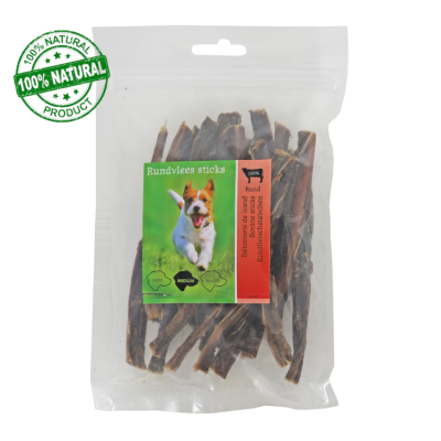 Hondensnack Natuurlijk Rundvlees Sticks 15cm - 100 gram