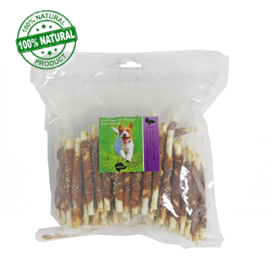 Hondensnack Natuurlijk Sticks 12cm - Eend 100st