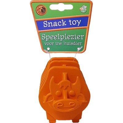 Hondenspeelgoed Rubber Snack Toy - Koe 8cm Hondenspeelgoed Rubber Snack Toy - Koe 8cm