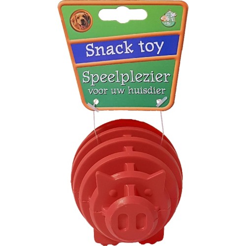 Hondenspeelgoed Rubber Snack Toy - Varken 8cm