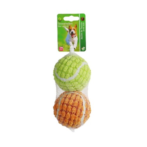 Boon Tennisballen Soft Squeak L 7,6cm - 2 stuks