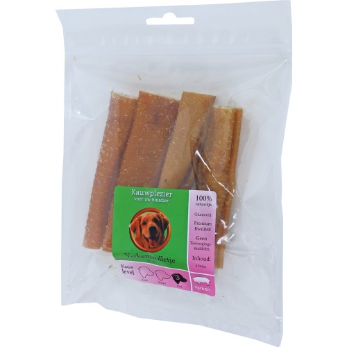 Hondensnack Natuurlijk Varkensrolletjes 12cm - 4 stuks