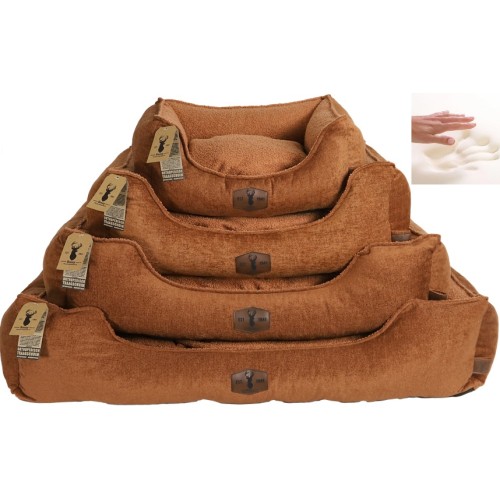 Boony Est 1941 Premium Divan ORTHO - Rusty Brown 4 maten