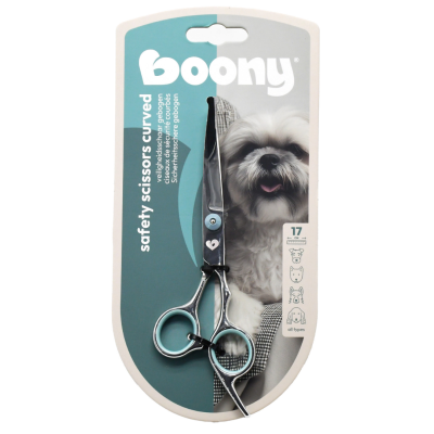 Boony Hond Veiligheidsschaar - Gebogen 17cm