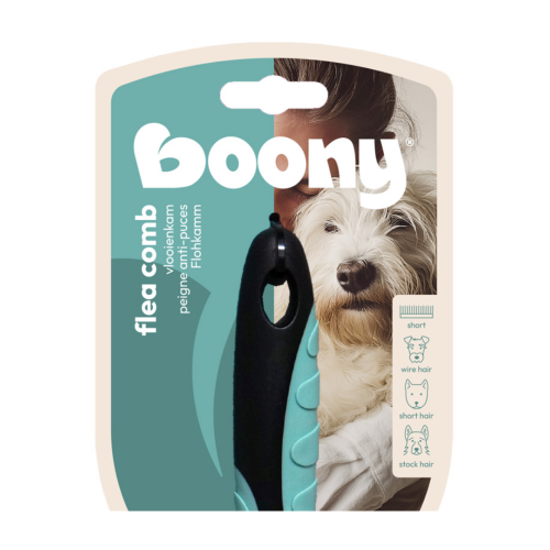 Boony Hond Vlooienkam - Korte Tanden