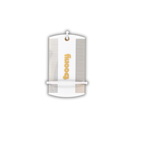 Boony Vlooienkam Plastic - Wit 2-zijdig