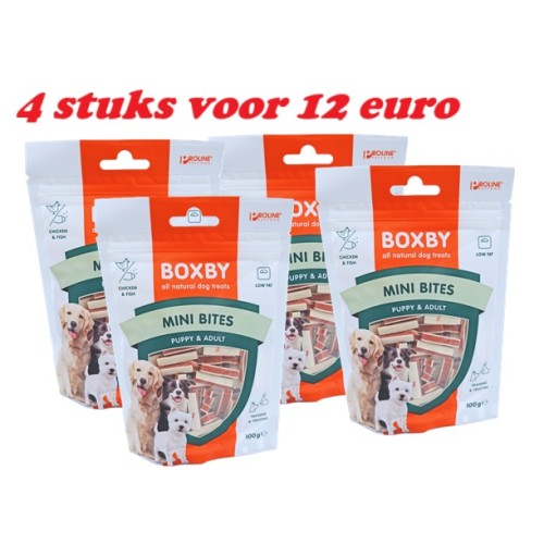 Boxby Mini Bites - 4 voor 12 euro