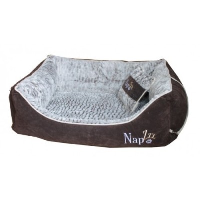 NapZZZ divan Bruin Super Soft - 4 maten