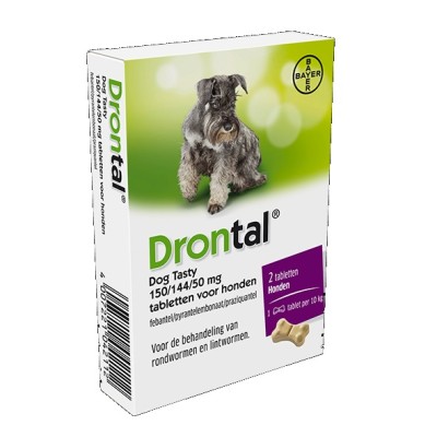 Bayer Drontal Ontworming Hond Tasty Bone - 6tabs