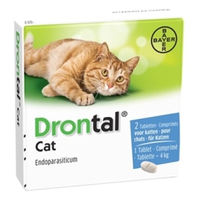 Bayer Drontal Ontworming Kat - 2tabs