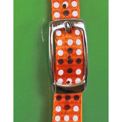 Kattenhalsband Nylon Stip - Oranje