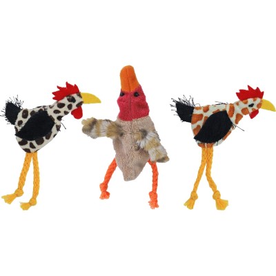 Kattenspeelgoed Pluche Kip/Eend - 12cm