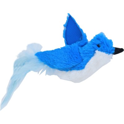 Kattenspeelgoed Pluche Vogel - 13cm Assorti