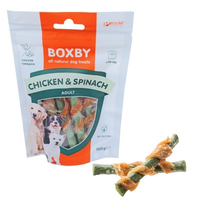 Boxby Chicken & Spinach Sticks - 4 voor 12 euro