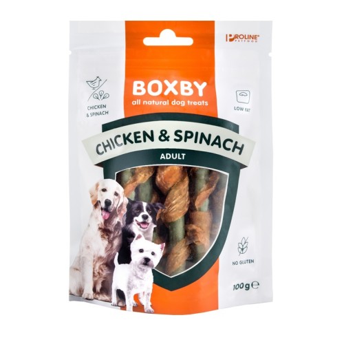 Boxby Chicken & Spinach Sticks - 4 voor 10 euro