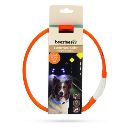 Halsband Safety Gear USB Glowy - Oranje