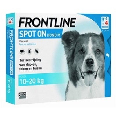 Frontline Hond Spot On Medium 10-20kg - 4 pip