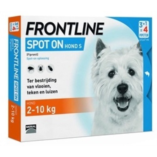 Frontline Hond Spot On Small 2-10kg - 4 pip
