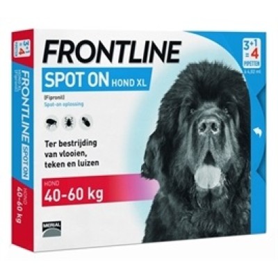 Frontline Hond Spot On XL 40-60kg - 4 pip