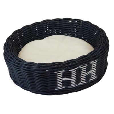 Happy House Rieten Mand HH - Donkerblauw