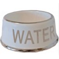 Drinkbak Wit/Zilver WATER - 18 cm