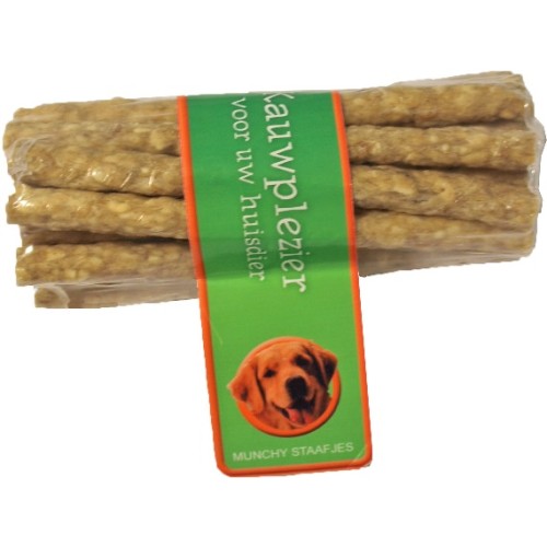Kauwstaafjes Munchy 12cm x Ø10mm - Naturel 20st