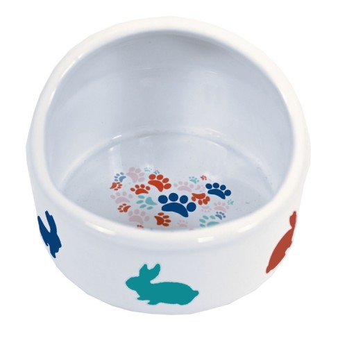 Konijnen Eetbak Steen Print Anti-Mors - 12 cm