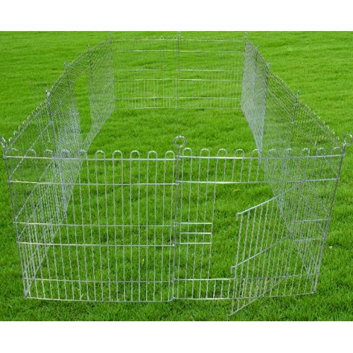 Metalen Buitenren 6 panelen - Verzinkt