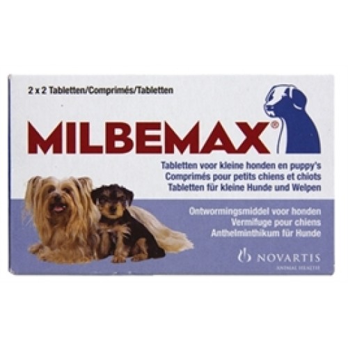 Milbemax Ontworming Kleine Hond/Puppy 2x2tablet