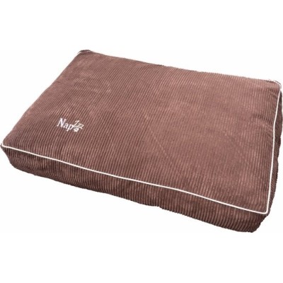 Napzzz Ligkussen Rib Fluweel - Bruin 2 maten