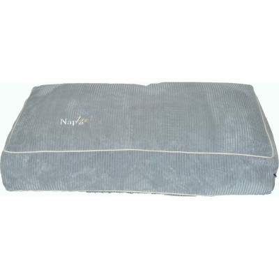 Napzzz Ligkussen Rib Fluweel - Grijs 2 maten