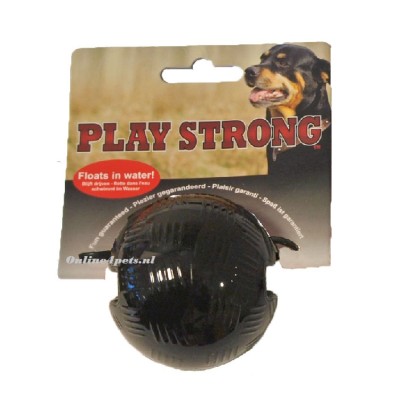 Play Strong Rubber Bal Zwart - 4 maten