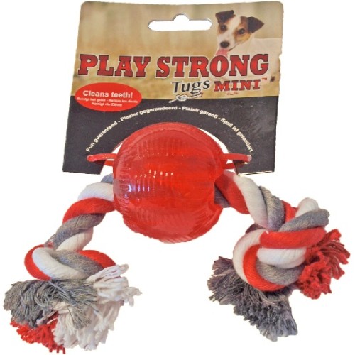 Play Strong Rubber Bal Floss Rood - 3 maten