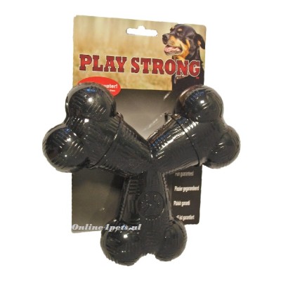 Play Strong Rubber Tri-Bot - Zwart