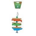 Vogelspeelgoed Ladder Hout/Kunststof met Papier - 20cm