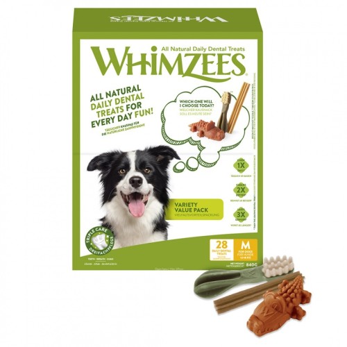 Hondensnack Whimzees Variety Value Box - M 28st